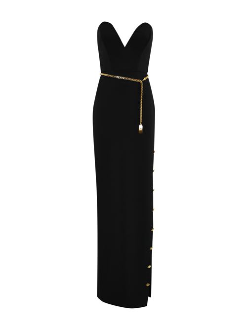 Abito Red Carpet in crepe con scollo bustier Elisabetta Franchi | AB62946E2110